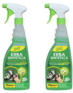himiver - CLEAN Garden Pronto Kit 2 Stuck | Gebrauchsfertiger alkalischer Intensivreiniger, der für die Reinigung von Kunstrasen für den Wohnbereich geeignet ist. 2 Flasche 750ml