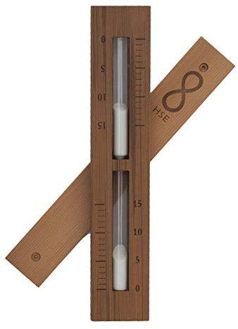 Home Sauna Experience Hse Cedar Sicurezza Sauna Sand Timer 15 Minuti Bianca