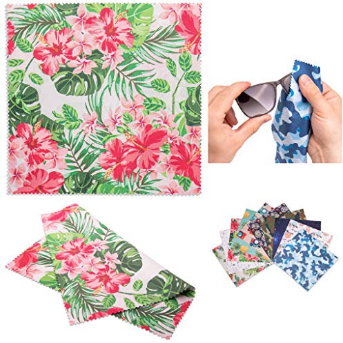 Lens-Aid Mikrofaser Reinigungstuch in schickem Design: Für Kamera, Objektiv, Display und als Brillen-Putztuch (Mikrofasertuch 20x20 cm)