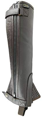 AK Donner Unisex Reitchaps aus Leder AKRS-1032(PL) (Braun, M)