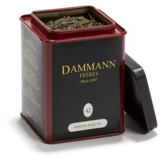 Dammann-Brüder | Sencha-Grüntee | Japanischer grüner Tee | Sencha Fukuyu im Blatt - 100 Gr | Grüne Teeblätter erste Ernte | Loser Einblatt-Tee