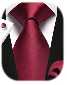 Enlision Herren Krawatte Hochzeit Krawatten Krawatte und Einstecktuch Manschettenknöpfe Set Seide Paisley Seidenkrawatte mit Taschentuch Einfarbig in Verschiedenen Farben