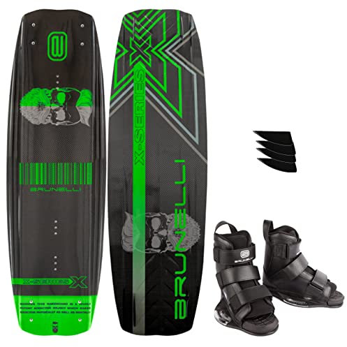 BRUNELLI Carbon Wakeboard Set 138 cm Wake Binding Wakeboardbindung