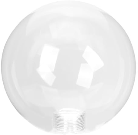 EXCEART Clear Glass Globe Lampshade 5.91 Inch Transparent Lamp Shade Cover Replacement for G9 Bulb Ceiling Table and Floor Lamps Indoor Lighting