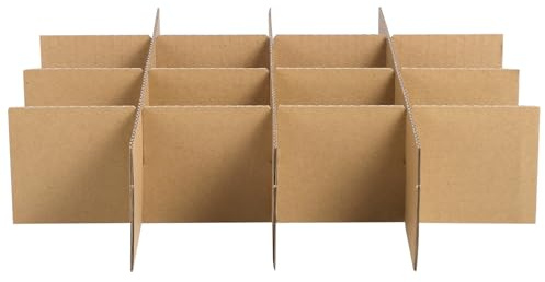 BUGUUYO Trennwände aus Pappe für Umzugskartons Kartontrenner für Geschirr und Teller Praktisch für Transport und Lieferung im Cardboard Kasten