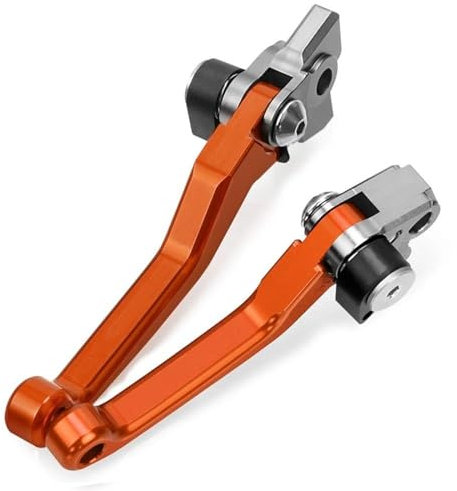Kupplung Bremshebel Pivot Bremskupplungshebel Für Beta RR 250 300 350 390 430 480 2T 4T Motorradzubehör Dirt Pit Bike Bremsen Griffe Hebel Motorrad Bremshebel (Farbe : A Pair orange)