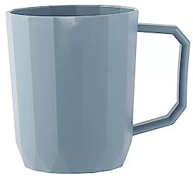 PWSHZ Trinkgläser Zahnbürstenbecher, Kaffeetassen, wiederverwendbare Kunststoffbecher-Sets for Kaffee, Tee, heiße Kakaomilch, mikrowellen- und spülmaschinenfest Kaffeetassen (Color : Blue)