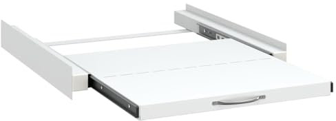 Kavolet Telaio intermedio universale per lavatrici con ripiano estraibile, telaio di collegamento, accessori per lavatrice, accessori per asciugatrici, risparmio di spazio