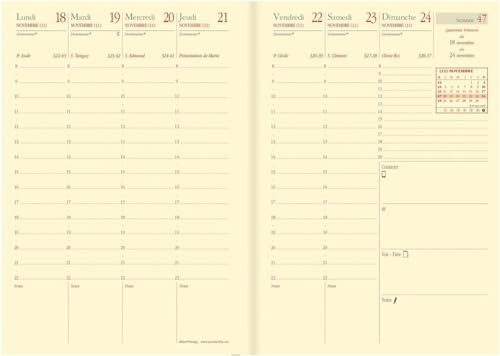 Quo Vadis - 1 Nachfüllpack für Wochenkalender Business Prestige – Broschiert – Dezember 2025 bis Dezember 2026 – Format 10 x 15 cm