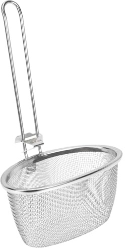 Cabilock Passoire Inox Multifonction 304 Cuillère à Égoutter Acier Inoxydable Poignée Résistante la Chaleur Ustensile la Cuisine pour Soupe Friture Légumes