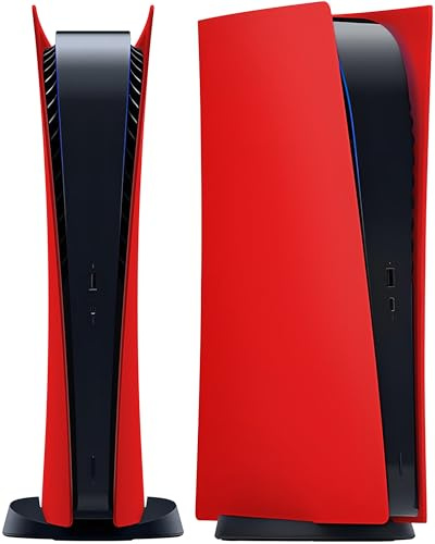 Joso Placa frontal para versión digital PS5, reemplazo de funda antiarañazos, a prueba de polvo, cubierta para consola PS5, placas para accesorios PS5, fácil instalación