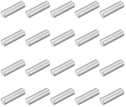 QUARKZMAN 60pz Spina Centraggio Perni 304 Acciaio Inossidabile M3 x 10mm Cilindrica Perno Supporto Mensole Perno Parallelo per Produzione Meccanica Industria Installazione Mobili, Argento