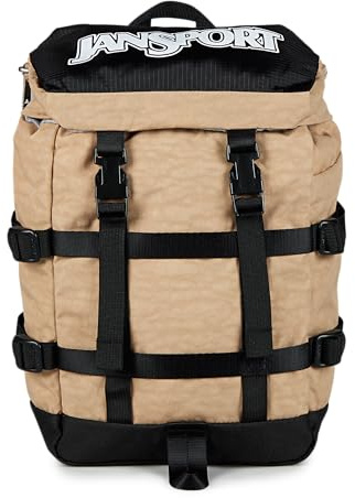 JanSport Mini Skip Pack – Sac à dos compact avec compartiment principal, poche latérale pour bouteille d'eau et poche zippée pour accessoires, Travertin, One Size, Mini sac à dos Skip Pack