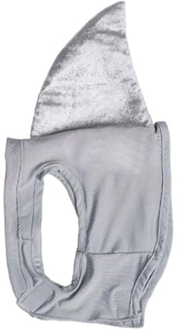 Grtheenumb Costume da squalo, Pinna di squalo per Cani Divertente Gilet Morbido per Cani con Pinna Verticale Comfort Simpatici Costumi per Animali Domestici per la Festa di Cosplay di Halloween