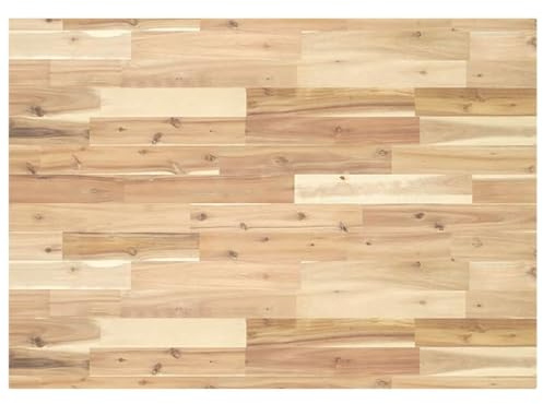Tomostar Schreibtischplatte, Ersatzplatte, unbehandelt, 120 x 70 x 4 cm, massives Akazienholz