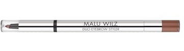 Malu Wilz Duo Eyebrow Styler Nr.5 Mittelbraun I Augenbrauenstift wasserfest I Eyebrow Pencil I Perfektioniert und akzentuiert die Augenbrauen eindrucksvoll