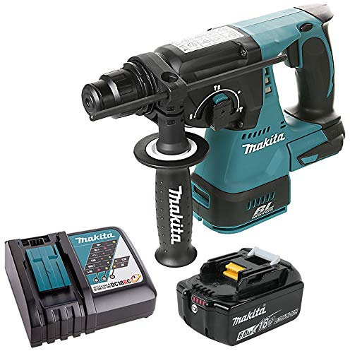 Makita DHR242 18v Brushless SDS+ Rotary Hammer with 1 x 6.0Ah Battery & Charger