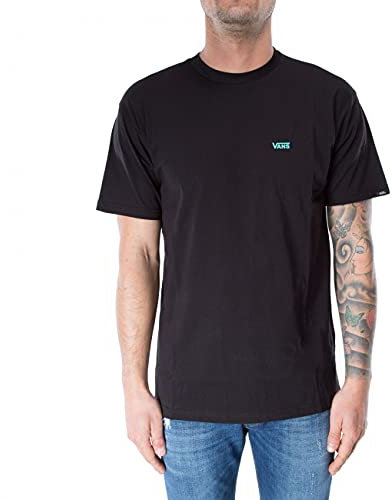 Vans Herren Left Chest Logo Tee T-Shirt, Blk-Waterfall, XL