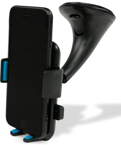 TECHNIGART One Touch Handyhalter Auto für Armaturenbrett & Scheibe | Einhandbedienung · Starker Saugnapf · 360° drehbar · Universal passend