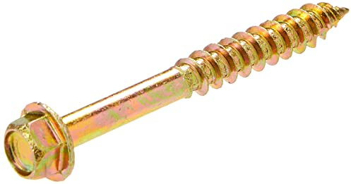 TIMCO Advanced Coach Screw | Hex Flange Head | Slash Point | Yellow | 8.0 x 70 | Box of 50 (870SCSY)