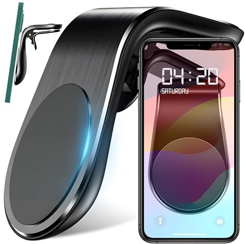 Retoo KFZ Handyhalterung Auto Magnet Lüftung Universal Halterung für Alle Handys GPS Handy Autohalterung Magnetisch Handyhalter Kompatibel für Phone Samsung Huawei Schwarz