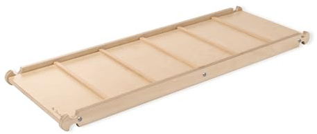 Pinolino Kari Kletter- und Rutschbrett aus Naturholz, Pikler-inspiriert, Beidseitig verwendbar, Max. Belastbarkeit 50 kg, Natur