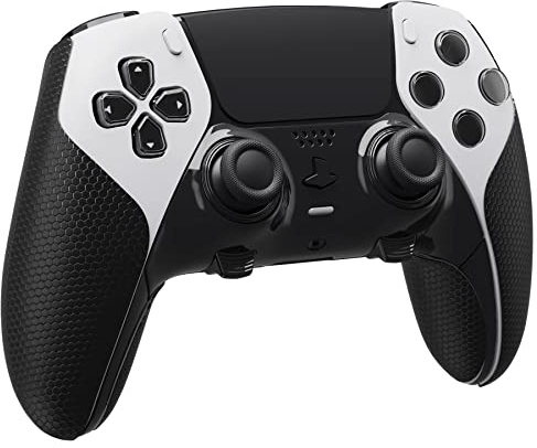 playvital Grip Manette pour ps5 Edge Protection Accessoire pour ps5 Edge Controller Skin Autocollant Sticker,Antidérapante et Prise en Main Agréable - Noir