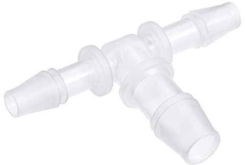 M METERXITY Uncino Tubo Raccordi - 6x10x6mm OD T Plastica Tubo Connettori Applicabile a Acqua Carburante, Transparente(T Forma 3 Vie)