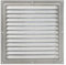 Presa d'Aria in Acciaio Zincato 25 x 25 cm, Griglia di Ventilazione in Metallo con Rete Protettiva, Griglia di Ventilazione per Interni/Esterni, Griglia di Ventilazione in Metallo con Rete.