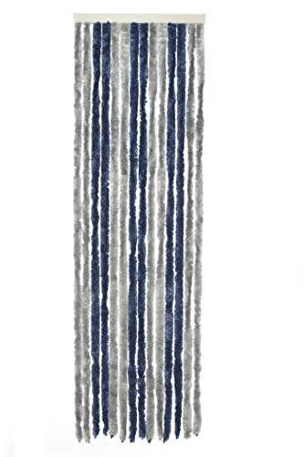 Revera Fliegenvorhang, Grau/Blau, 56x185cm