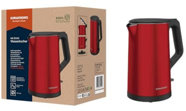 GRUNDIG WK8340 Wasserkocher Rot, 2150 W, 1,5 l
