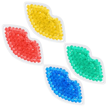 WRITWAA 4stücke Kühl Pack Gel Für Augen Wiederverwendbar Mit Kühlenden Eigenschaften Für Linderung Von Schwellungen Und Tränensäcken in Blau Rot Gelb Und Grün Erhältlich