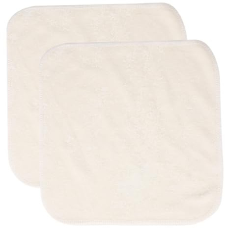 HIAKDOFT 2pcs Bamboo Fiber Face Cleaning Cloths Exfoliating Washcloths Reusable for Household Use