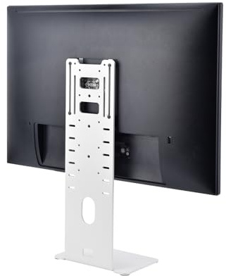 cenyb Soporte ultrafino para monitor de computadora para escritorio, elevador de monitor conectado a la pared para pantalla de 13 a 34 pulgadas, compatible con VESA 75/100, puertos de cable orientados
