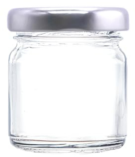 Wares of Knutsford 100 x 41ml Mini Pots pour Confiture, y Compris l'argent Torsion Hors couvercles et idéal pour Les échantillons, portions de Petit déjeuner, des faveurs de Mariage et des Cadeaux.