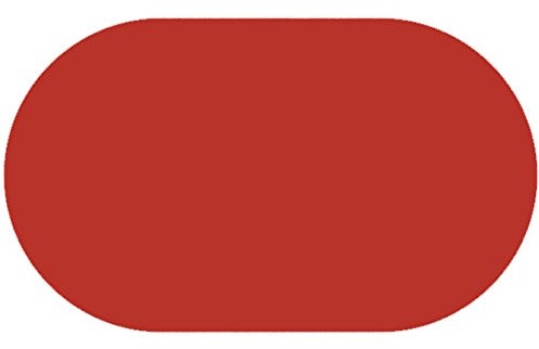 Wachstuch Glatt Uni RUND OVAL Größe & Farbe wählbar Oval 130 x 200 cm Rot Lack abwaschbare Tischdecke