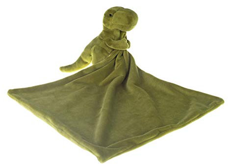 Apricot Lamb Snuggler Couverture de sécurité en Peluche pour bébé Motif Dinosaure Vert 35,6 cm