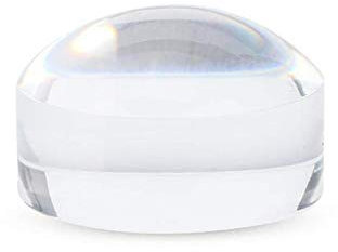 HUI JIN 8X Dome Magnifier with Acrylic Optical Half Ball Lens Magnifying Glass