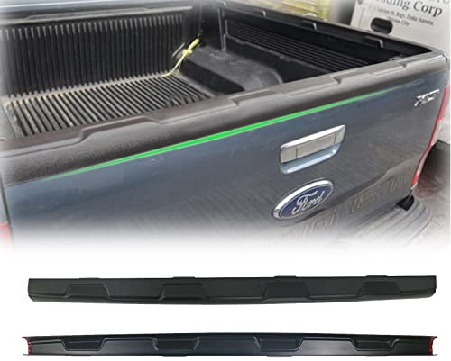 JHCHAN Couverture de hayon Protection pour Ford Ranger 2012-2022 Wildtrak Raptor Limited XL XLS XLT Tremor Platinum, Texture Noire Protection de seuil de Chargement arrière