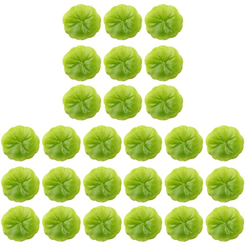 PRETYZOOM 90pcs Mini Artificial Floating Foam Lotus Leaves Lily Pads Artificial Foliage Pond Decor for Pond Pool Home Aquarium Decoration (2.36)