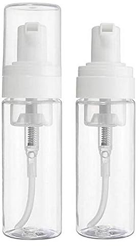 2 bottiglie di schiuma trasparente da 100 ml dispenser pompa schiuma in plastica vuota sapone da viaggio bottiglia liquida shampoo per ciglia per cosmetici detergenti 3 oz