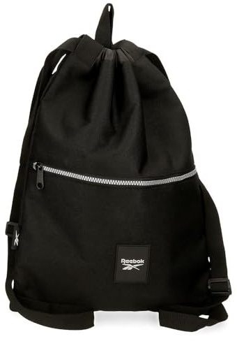 Reebok Arlie Zaino Sacco con cerniera Nero 35 x 46 cm Poliestere 16,1 L, Nero, Taglia unica, Zaino Sacco Con Cerniera