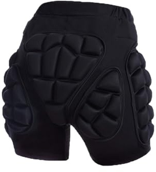 ISAKEN Protektorenhose Herren Damen Schutzhose 3D Eva Gepolsterte Shorts Aufprallschutz Hüftschutzpolster für Kinder Teenager Erwachsene, für Snowboard, Ski, Skating, Radfahren