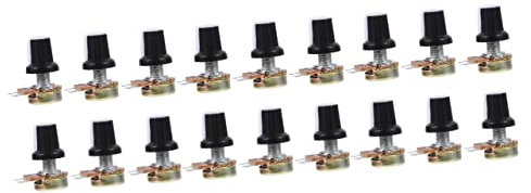 PRETYZOOM 30stücke Einstellbare Ohm Knurled Shaft Potentiometer Mit Drehknopf Für Audio Und Industrieanwendungen Langlebiges Material Einfache Handhabung Einsetzbar