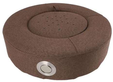 Moxibustionskissen, Meditation, Yoga, Entspannungsmatte, Drehbare Temperaturkontrolle, Runder Warmer Moxa-Kegelbox-Halter, Moxibustions-Sitzstuhl für Gesundheitsmeditation, (BROWN)