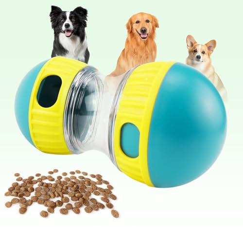 Erzekrim Hundespielzeug Intelligenz, Rolling Feeder Hundespielzeug, Slow Feeder für Hunde zur Verbesserung der Verdauung, für Hunde zur Futterausgabe (Grün)
