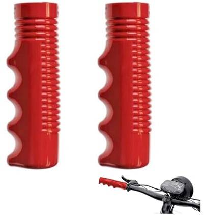 NIIIYTYB Manopole per manubrio triciclo da 3/4 di pollice per 1 paio di manopole per manubrio della bicicletta, per bambini, antiscivolo, ricambi speciali (rosso)