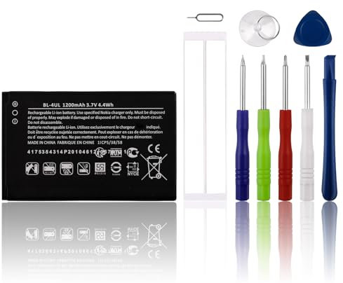 New SwarKing Ersatz Akku BL-4UL Kompatibel mit No-kia Microsoft Lumia 3310 225 500 230 with Toolkit