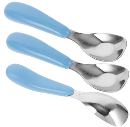 TOYANDONA 3stücke Teiliges Aus Edelstahl-kindernahrungsutensilien Mit Ergonomischen Löffeln Für Selbstständige Für Junge Mädchen Und Kleinkinder