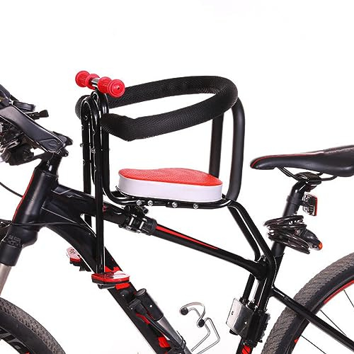 Vomeko Cykelsits för barn, Säkerhetshållare för barn Framsäte Sadelkudde, Främre barncykelsäte, Justera pedalhöjden Robust järn Säkerhetssits för mountainbike för barn